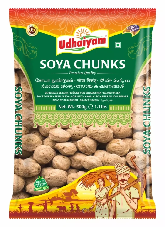 Kawałki sojowe Soya Chunks Udhaiyam 500 g