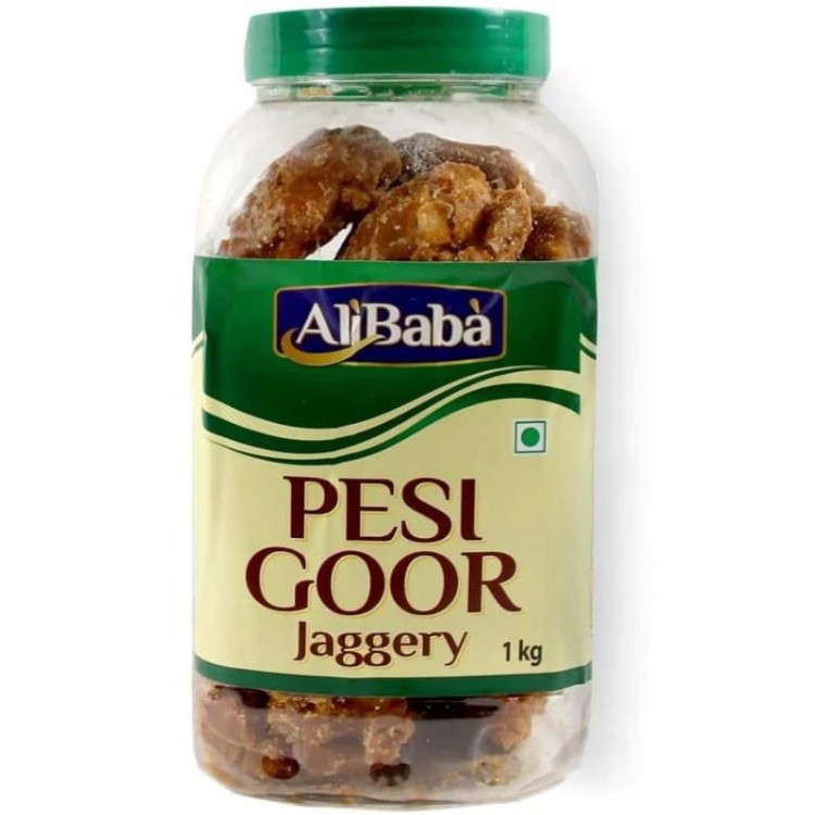 Naturalny Cukier Trzcinowy Pesi Goor Jaggery Ali Baba 1 kg