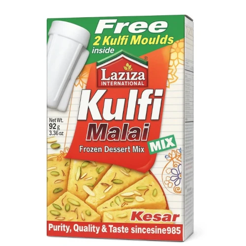 Dessert instant Kulfi Malai Mix Kesar Laziza 152 g