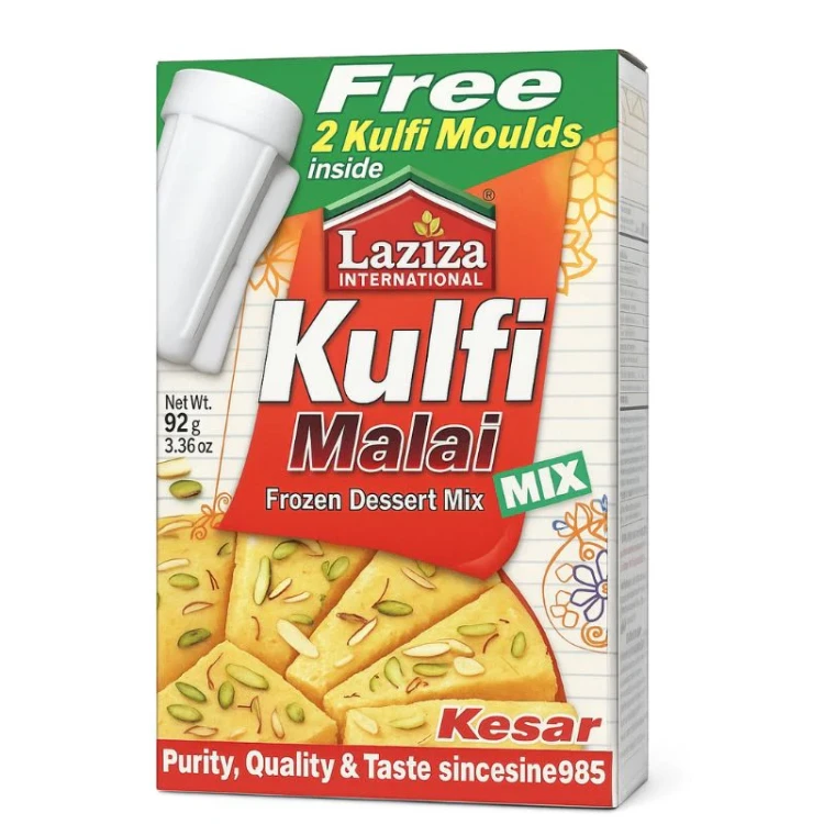 Dessert instant Kulfi Malai Mix Kesar Laziza 152 g