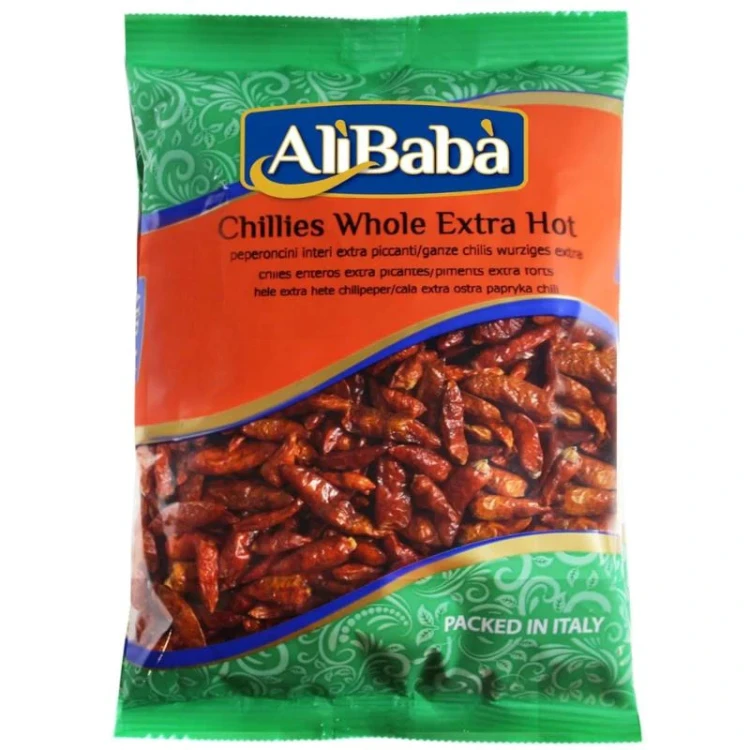 Chilli Całe Bardzo Ostre Chillies Whole Extra Hot Ali Baba 150 g